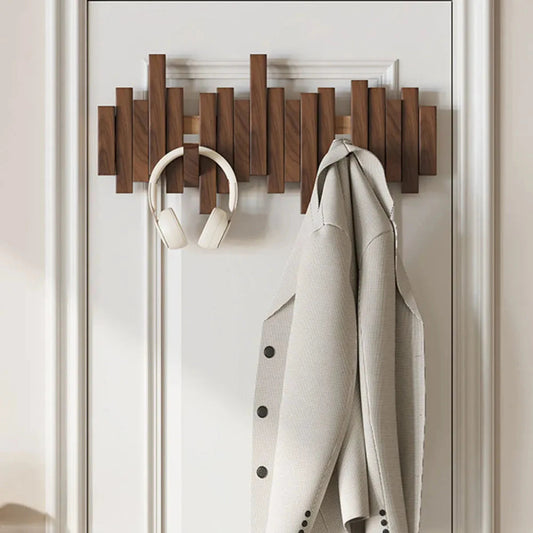 Piano Pared Gabinete Estantería | Madera de Nogal Diseño Minimalista