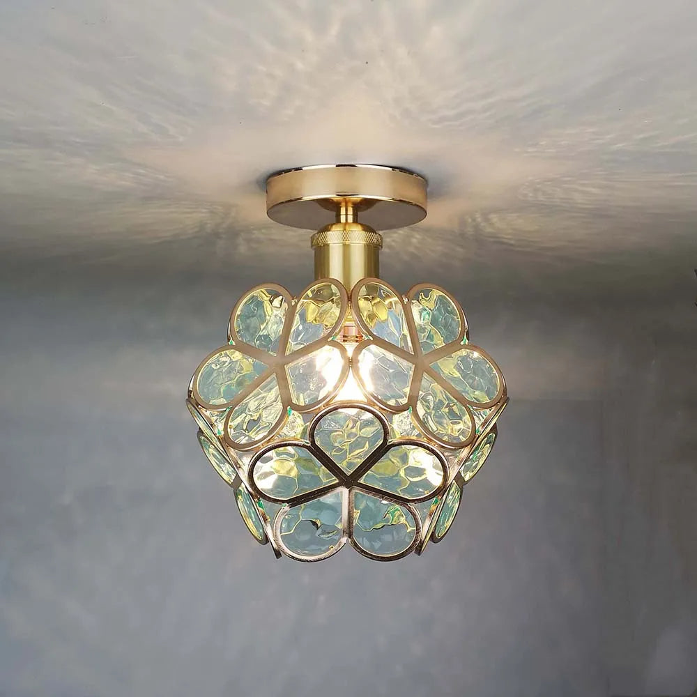 Nöfra | Artystyczna szklana lampa sufitowa