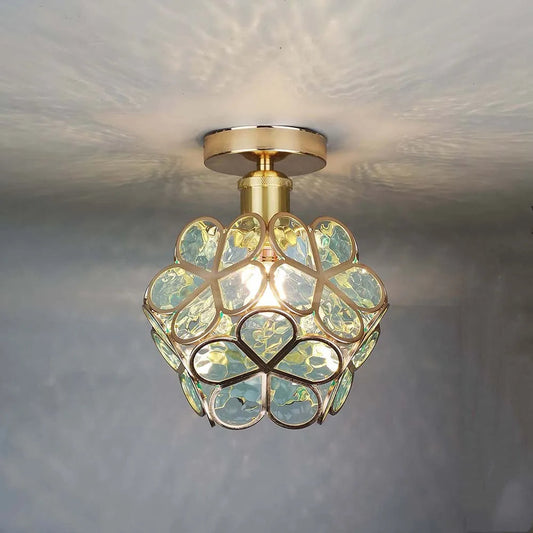 Nöfra | Artystyczna szklana lampa sufitowa