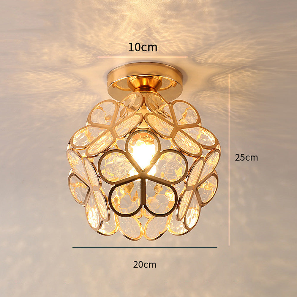 Nöfra | Artystyczna szklana lampa sufitowa