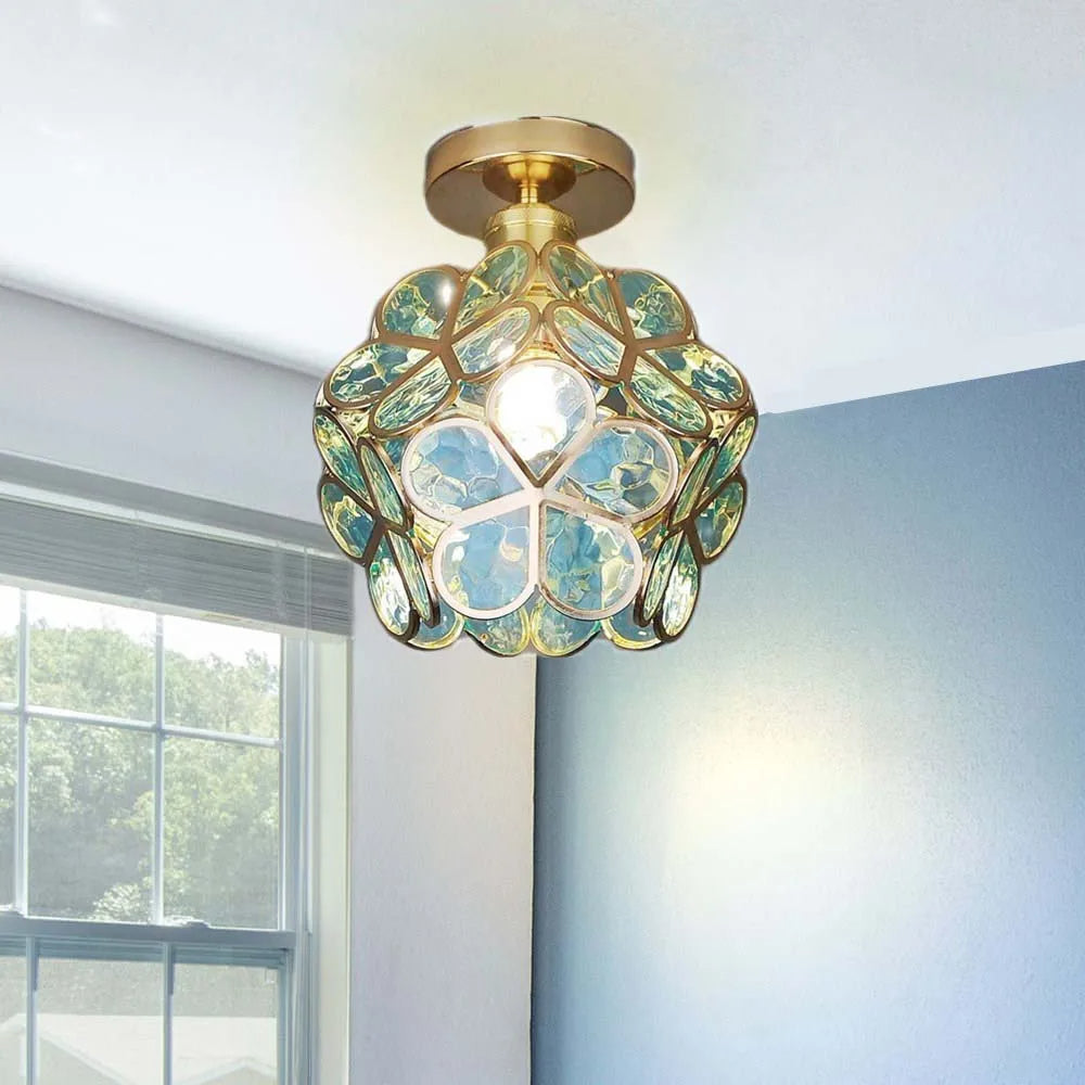 Nöfra | Artystyczna szklana lampa sufitowa