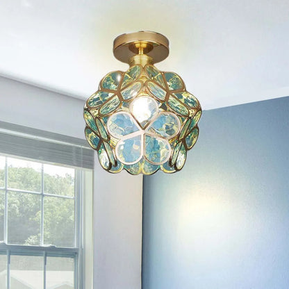 Nöfra | Artystyczna szklana lampa sufitowa