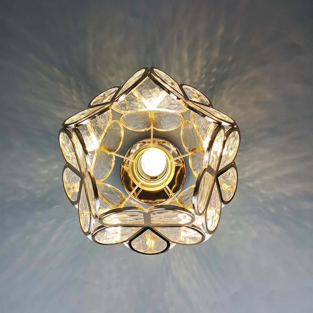 Nöfra | Artystyczna szklana lampa sufitowa