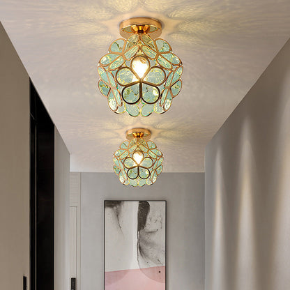 Nöfra | Artystyczna szklana lampa sufitowa
