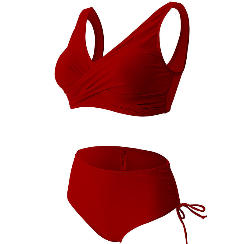 Egyszínű női bikini szett