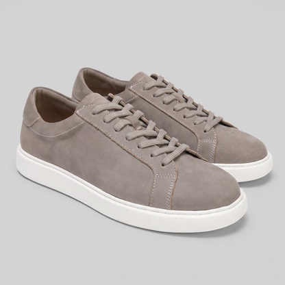 Baskets basses pour hommes en style daim | Design minimaliste épuré