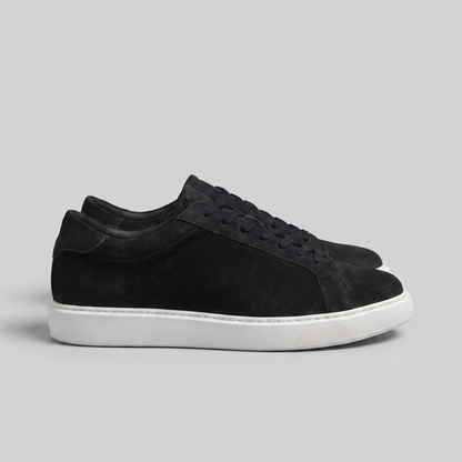 Baskets basses pour hommes en style daim | Design minimaliste épuré