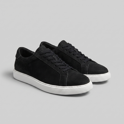 Baskets basses pour hommes en style daim | Design minimaliste épuré