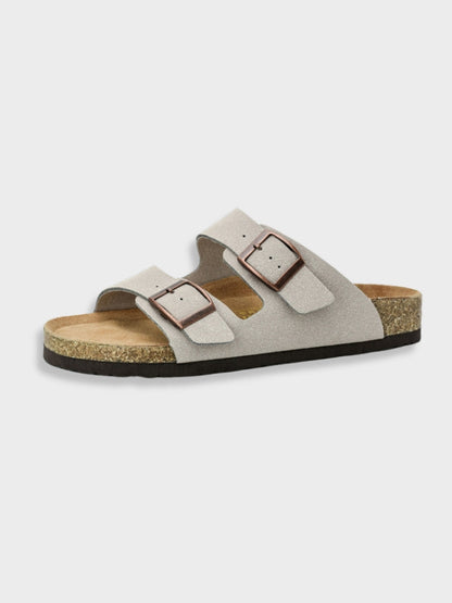 Mules en cuir pour hommes | Sandales confortables à deux brides