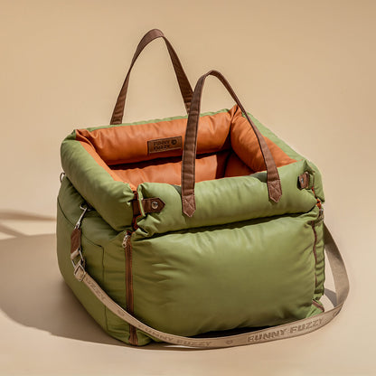 Luxe Fotelik Samochodowy dla Psa | Wygodne i Bezpieczne łóżko Podróżne