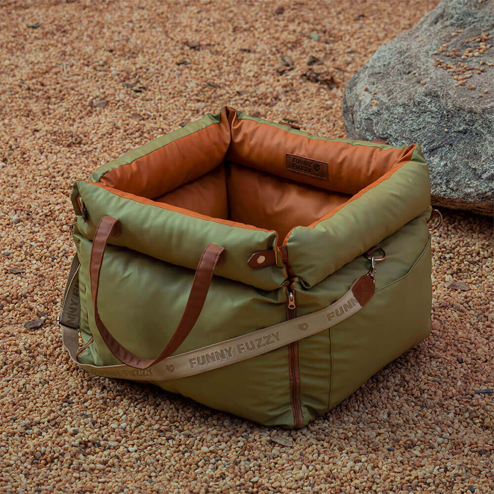 Luxe Fotelik Samochodowy dla Psa | Wygodne i Bezpieczne łóżko Podróżne