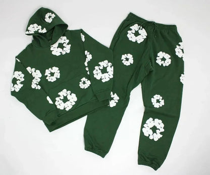 Ensemble de survêtement à imprimé floral unique