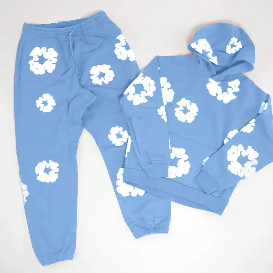 Ensemble de survêtement à imprimé floral unique