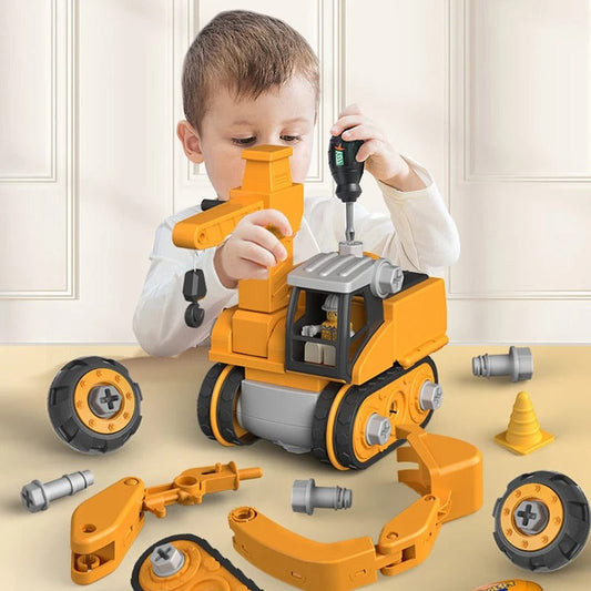 Juego de vehículos de ingeniería para niños - Taladro