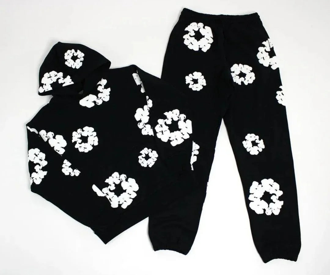 Ensemble de survêtement à imprimé floral unique