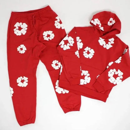 Ensemble de survêtement à imprimé floral unique