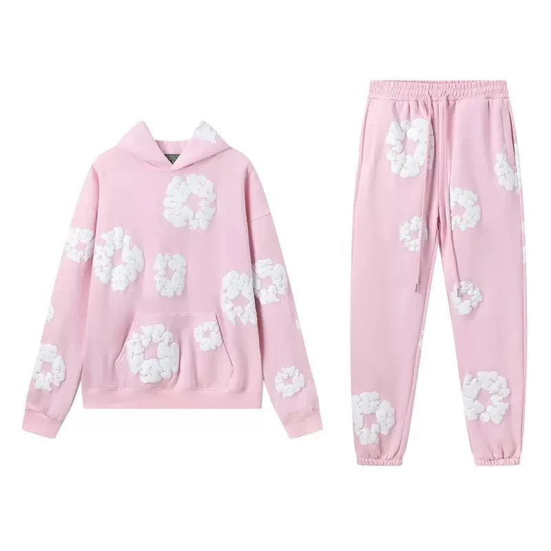 Ensemble de survêtement à imprimé floral unique