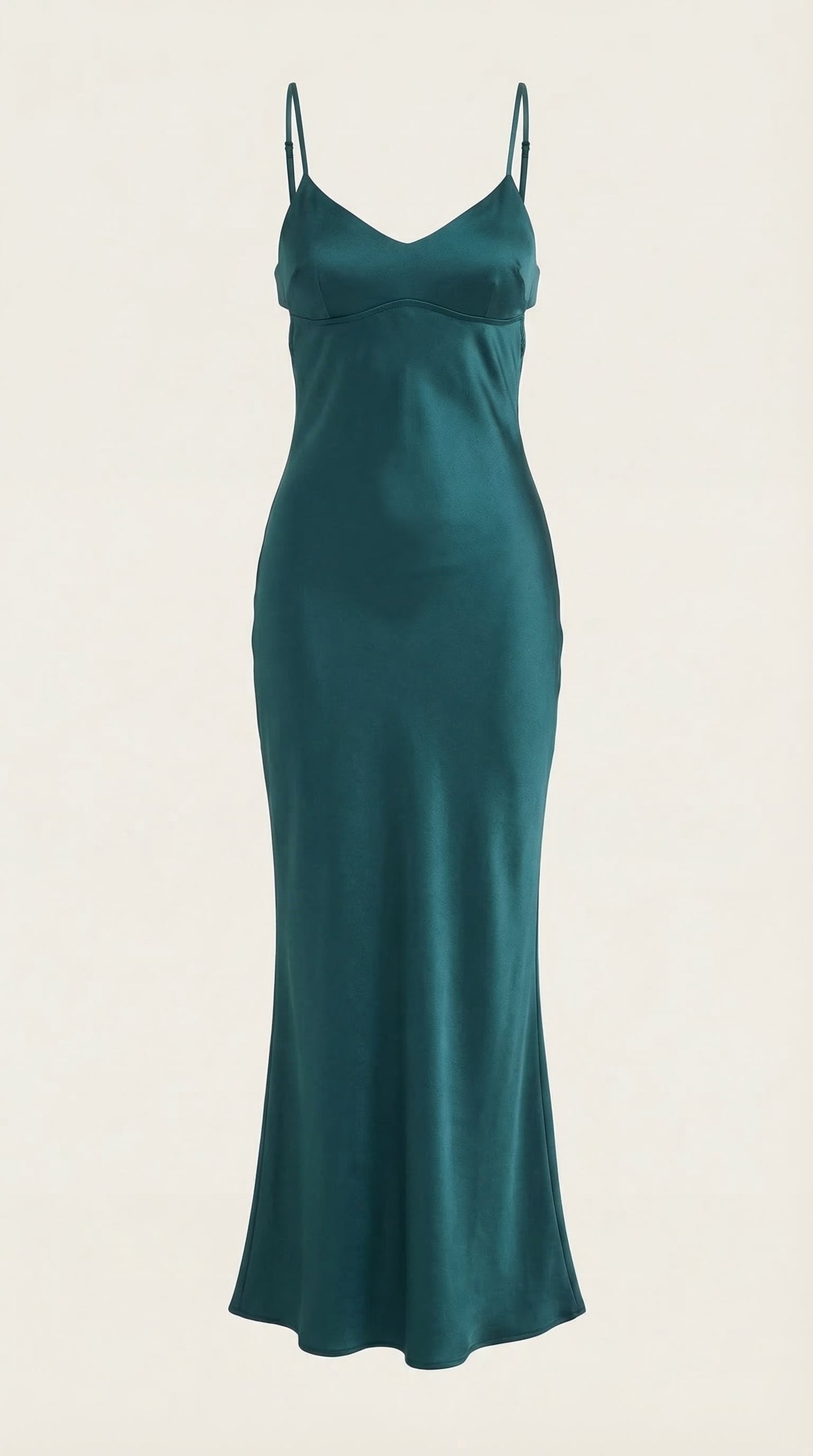 Women's Maxi Dress with V-Neckline | Elegant Evening Occasion Wear