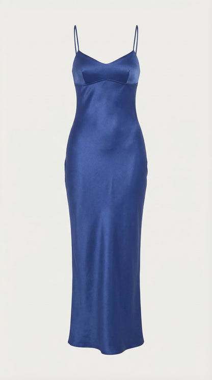 Women's Maxi Dress with V-Neckline | Elegant Evening Occasion Wear