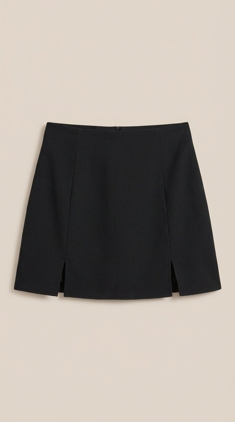 Dámská mini sukně s vysokým pasem | Letní casual s rozparkem na boku