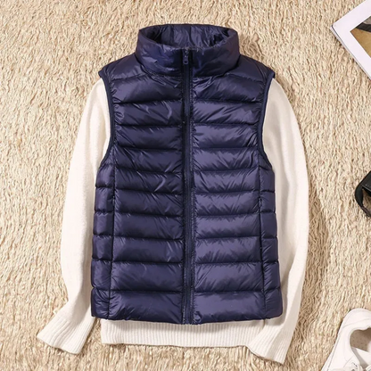 Damowa windproof vest with full-length zipper