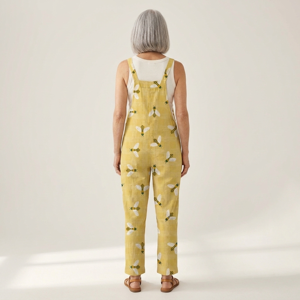 Mono de mujer con estampado y piernas anchas | Comodidad relajada y ajuste favorecedor