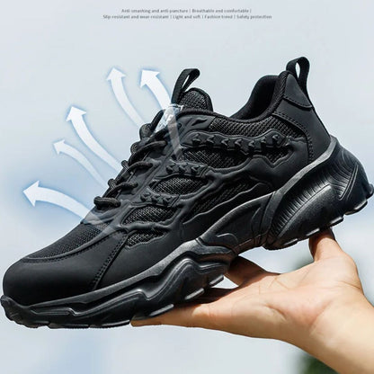 Wygodne buty Robocze z Funkcjami Bezpieczeństwa | Męskie Trampki ze Stalowymi Noskami