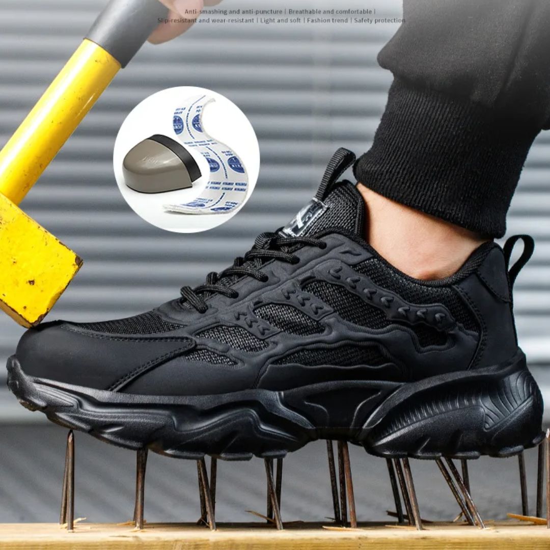 Wygodne buty Robocze z Funkcjami Bezpieczeństwa | Męskie Trampki ze Stalowymi Noskami