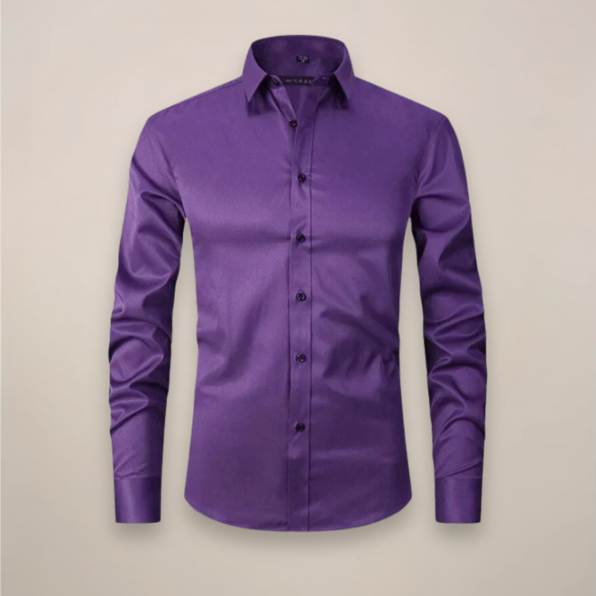 Men's Wrinkle-Free Dress Shirt | Structured Fit Long Sleeve