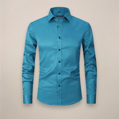 Men's Wrinkle-Free Dress Shirt | Structured Fit Long Sleeve