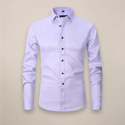 Men's Wrinkle-Free Dress Shirt | Structured Fit Long Sleeve