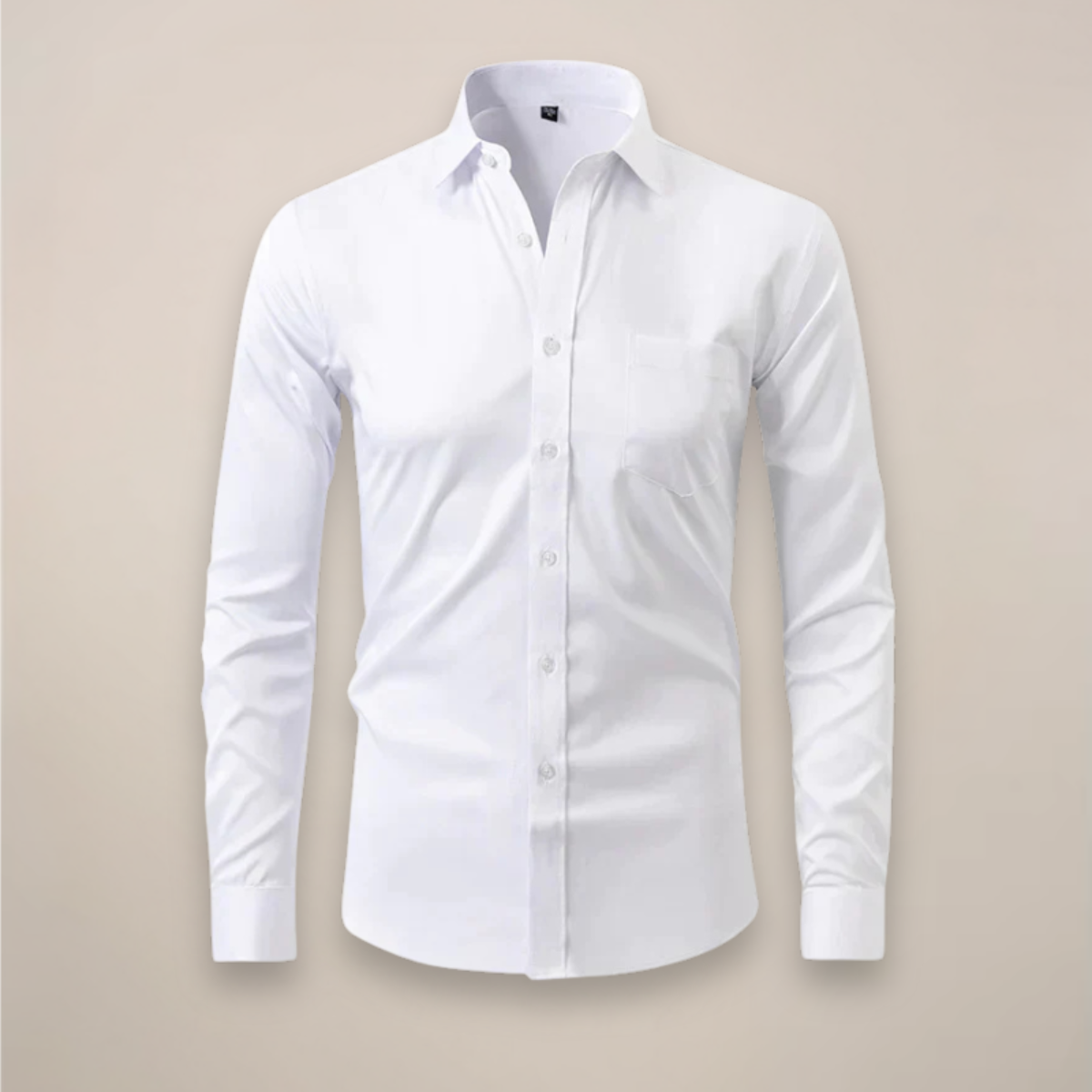 Men's Wrinkle-Free Dress Shirt | Structured Fit Long Sleeve