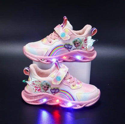 Baskets LED pailletées pour filles