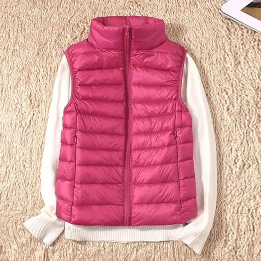 Damowa windproof vest with full-length zipper