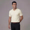 Men's Structured V-Neck Polo Shirt