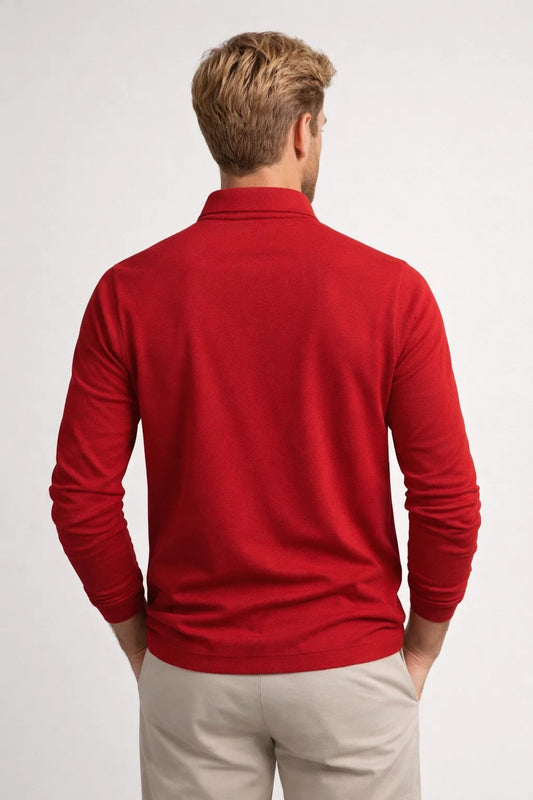 Camiseta Polo Moderna para Hombre con Manga Larga