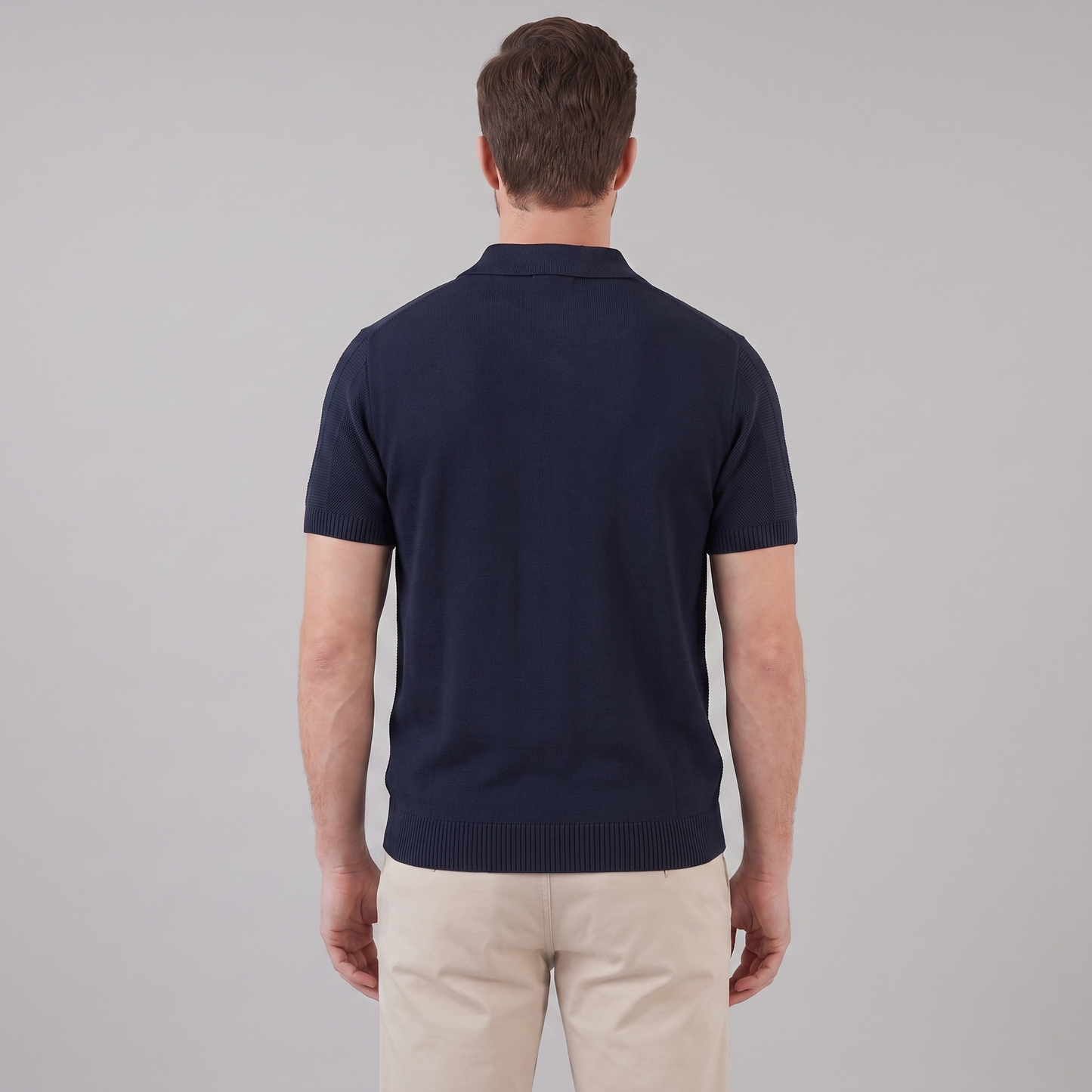 Maglietta Polo Uomo Aperta in Maglia | Stile Estivo Casual Intelligente a Costine