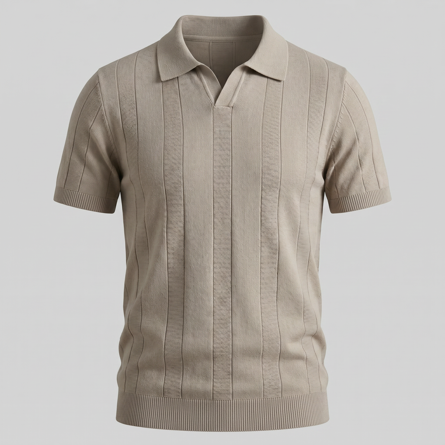 Maglietta Polo Uomo Aperta in Maglia | Stile Estivo Casual Intelligente a Costine