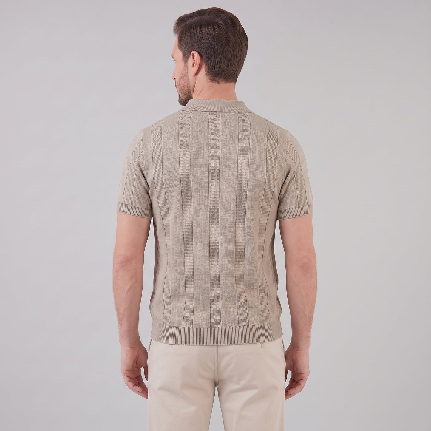 Maglietta Polo Uomo Aperta in Maglia | Stile Estivo Casual Intelligente a Costine