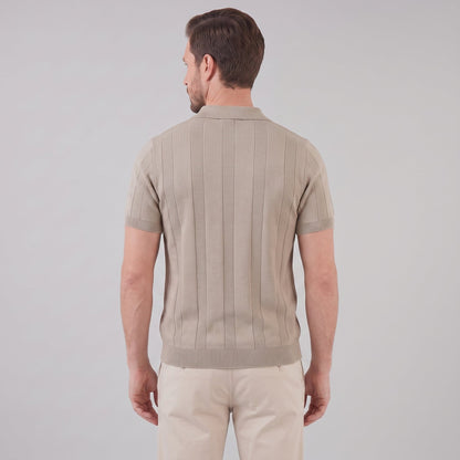 Maglietta Polo Uomo Aperta in Maglia | Stile Estivo Casual Intelligente a Costine