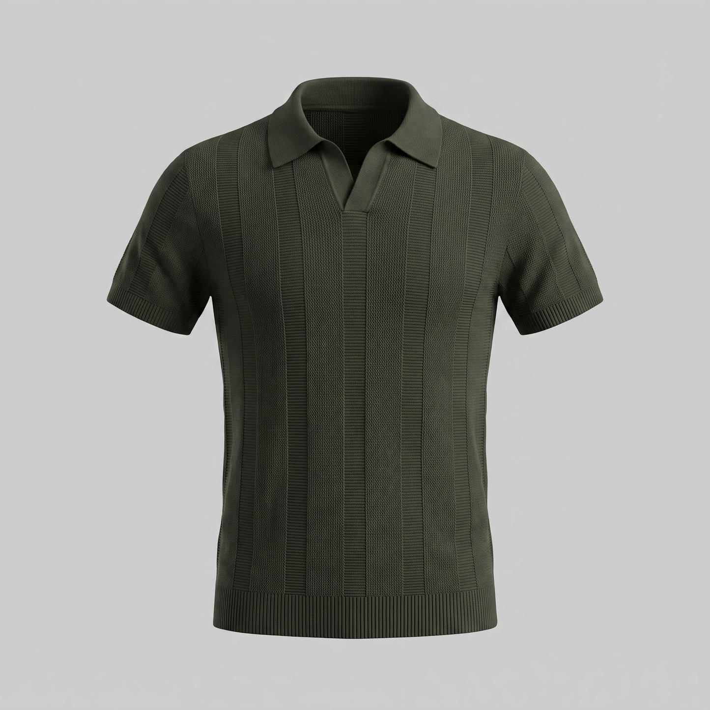 Maglietta Polo Uomo Aperta in Maglia | Stile Estivo Casual Intelligente a Costine