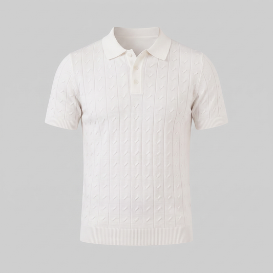 Camiseta Polo de Punto para Hombre con Textura | Estilo Veraniego Fresco