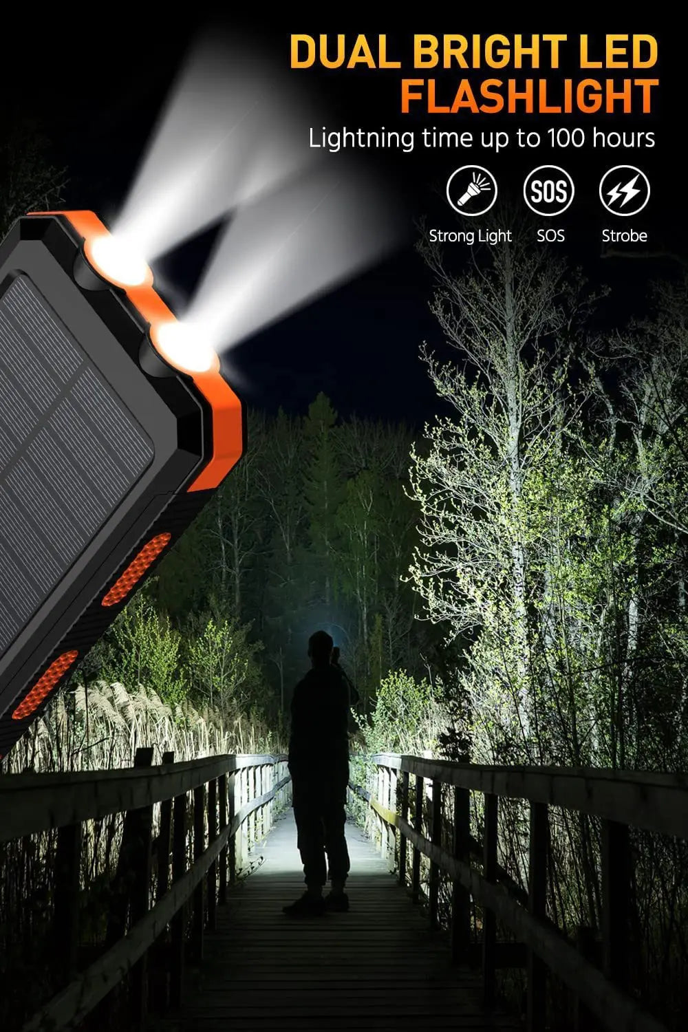 Dean | Pro Zasilany Energią Słoneczną Powerbank Z Wbudowaną latarką
