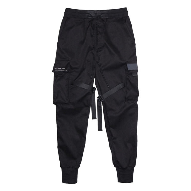 Pantalones Cargo Urbanos Tácticos Techwear para Hombre con Múltiples Bolsillos
