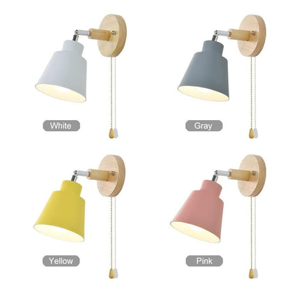 Lampa ścienna Brevik | z wyłącznikiem pociągowym