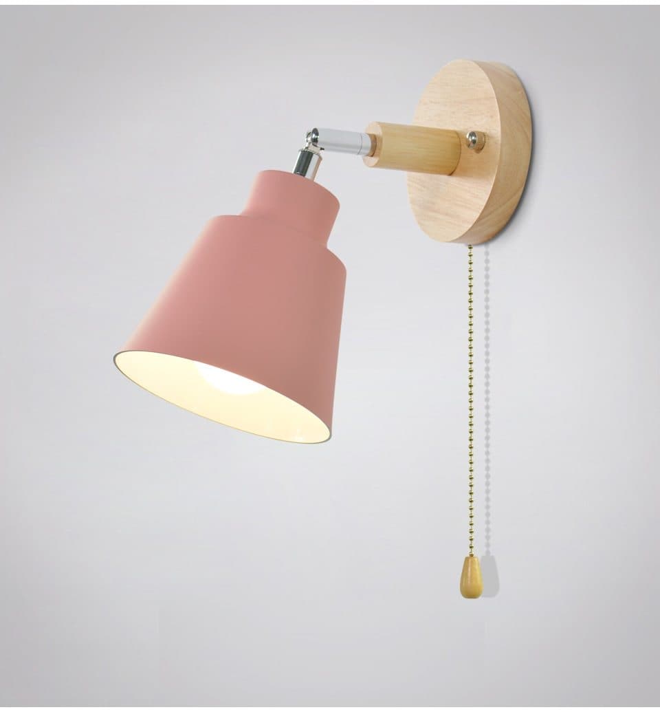 Lampa ścienna Brevik | z wyłącznikiem pociągowym