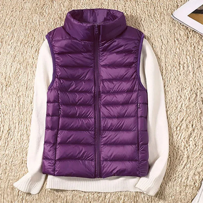 Damowa windproof vest with full-length zipper