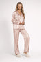 Pyjama élégant pour femme toutes saisons avec pantalon à jambes larges