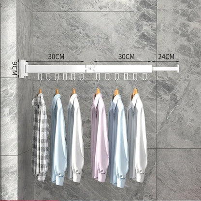Uscător de rufe extensibil pentru montare pe perete | Design pliabil, care economisește spațiu