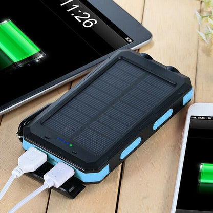 Solární powerbanka 50000mAh | Vodotěžná venkovní nabíječka